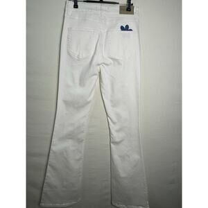 Desigual White Flare Jeans with Floral Pocket Size EU 38 US 10​